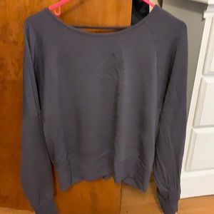 Express long sleeve backless shirt